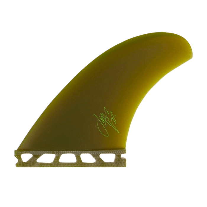 Shapers-Club- A green surfboard fin on a white background. -surfshop-surfboard