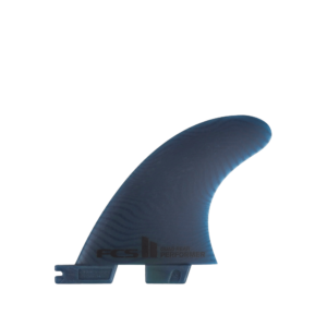 Shapers-Club- Un aileron de planche de surf FCS - Performer - EcoBlend - Thruster sur fond blanc conçu pour des performances optimales. -surfshop-surfboard