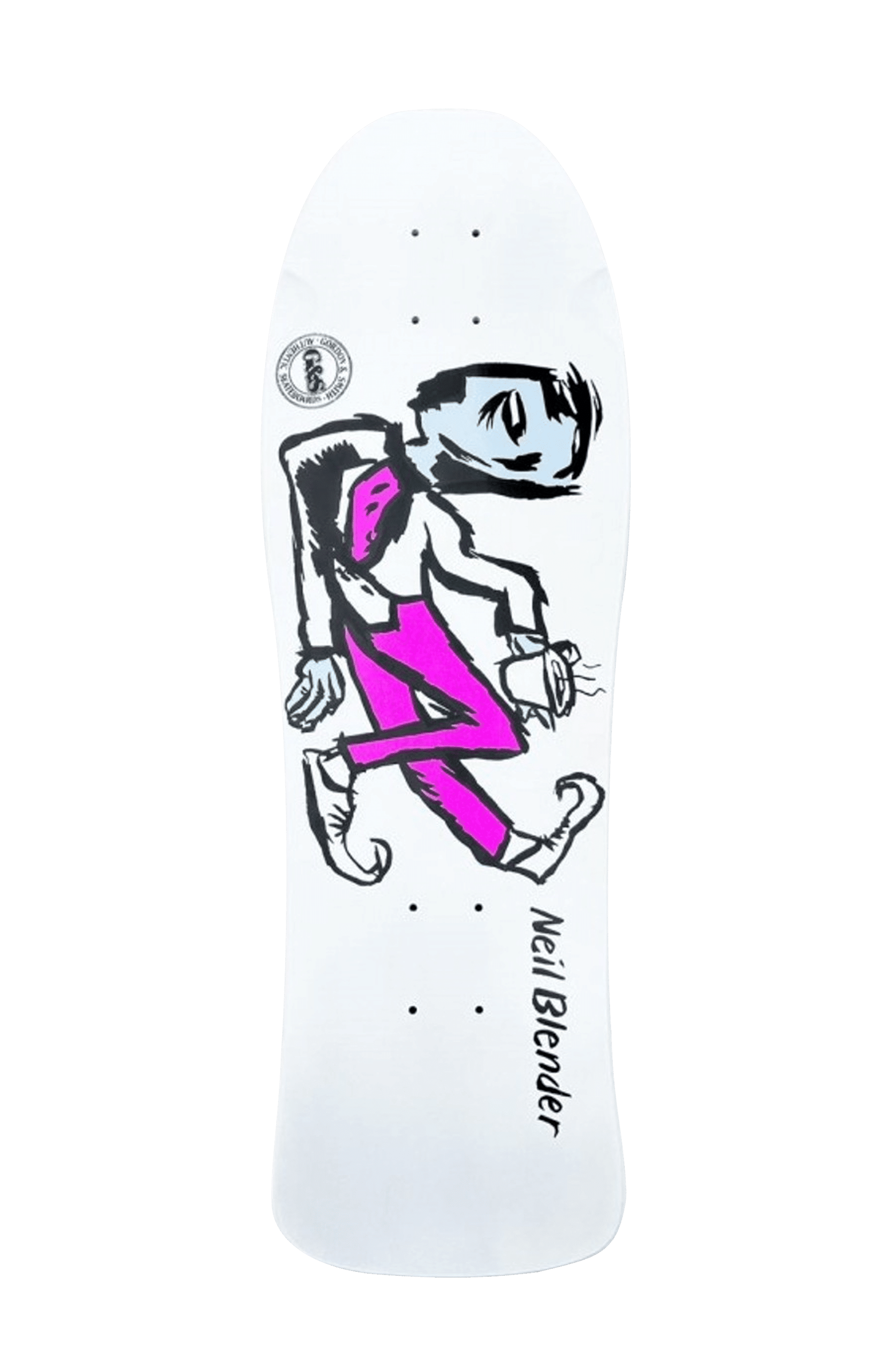 Gordon & Smith - Riedizione del deck Neil Blender Coffee Break - Bianco