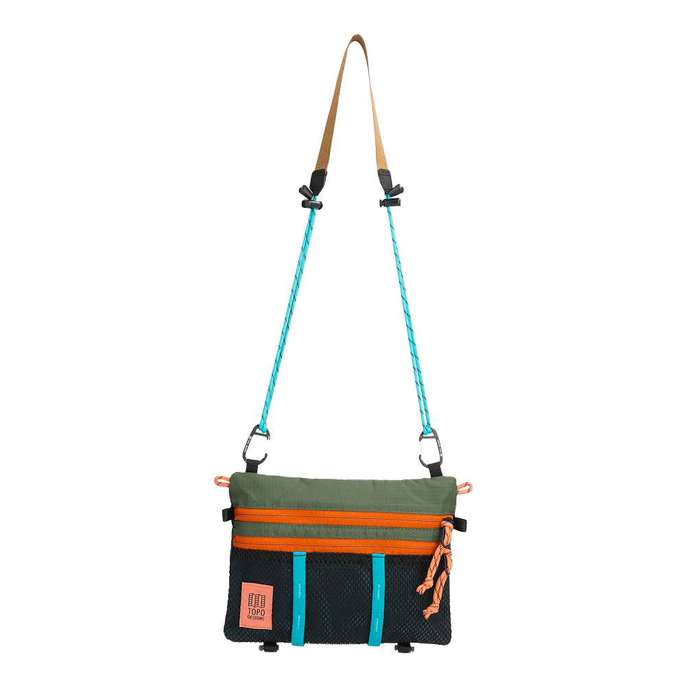 TOPO - Mountain Accessory Shoulder Bag - Olive / Pond Blue - galerie