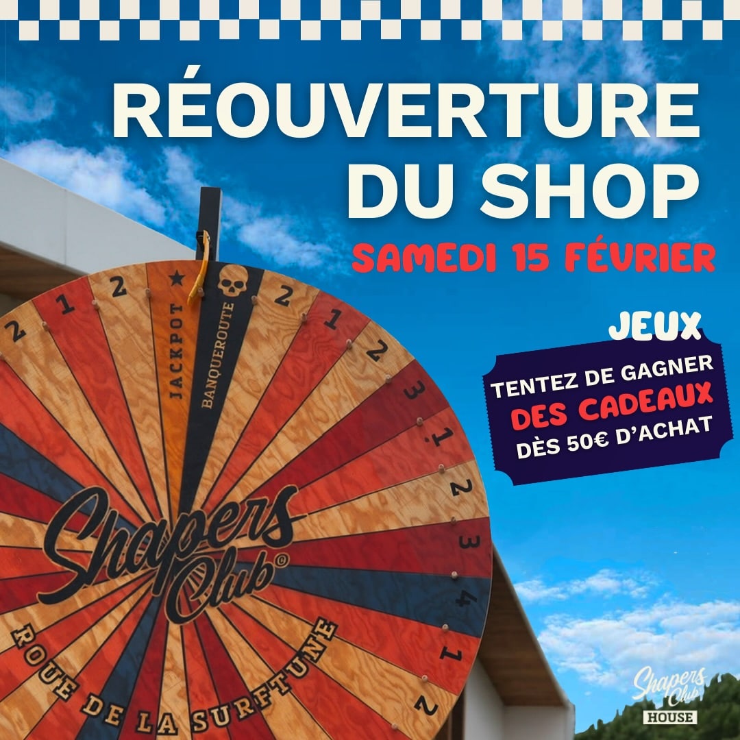 LE SURFSHOP RÉOUVRE & C’EST TON JOUR DE CHANCE !
