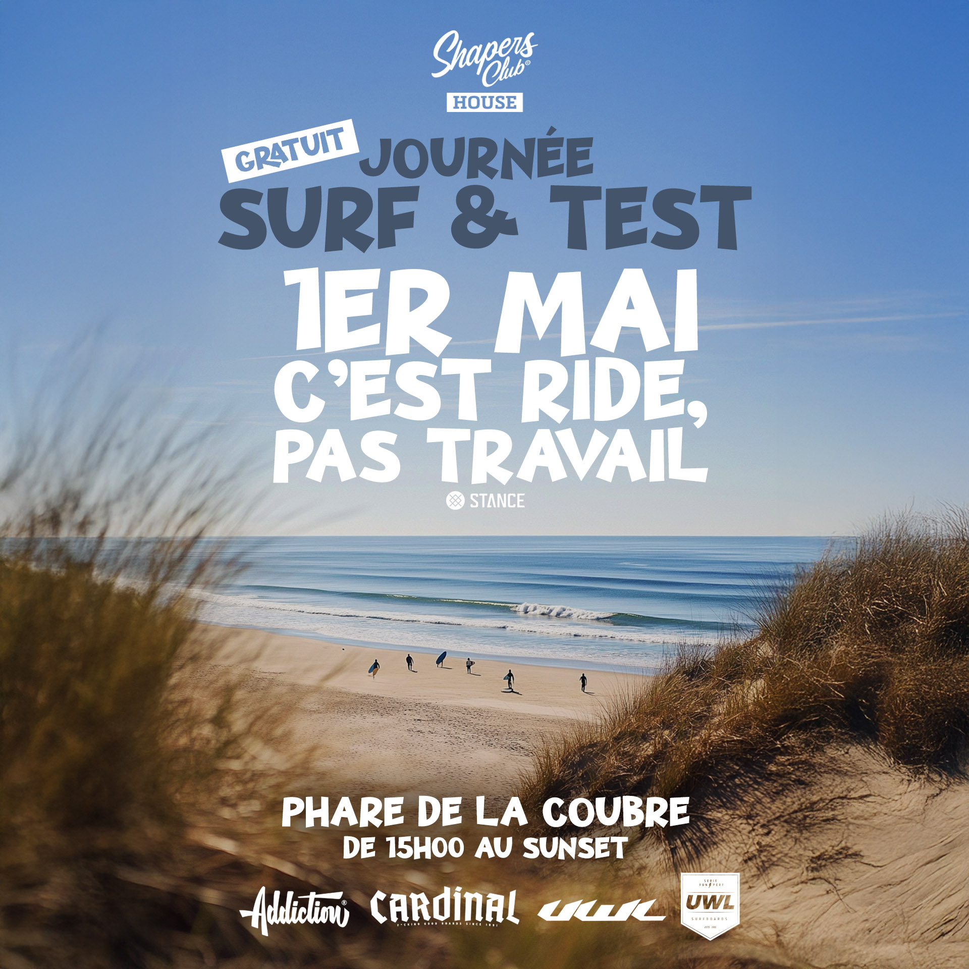 🌊 Session Test Ride du 1er Mai : Plongez dans l'Expérience Surf du Shapers Club