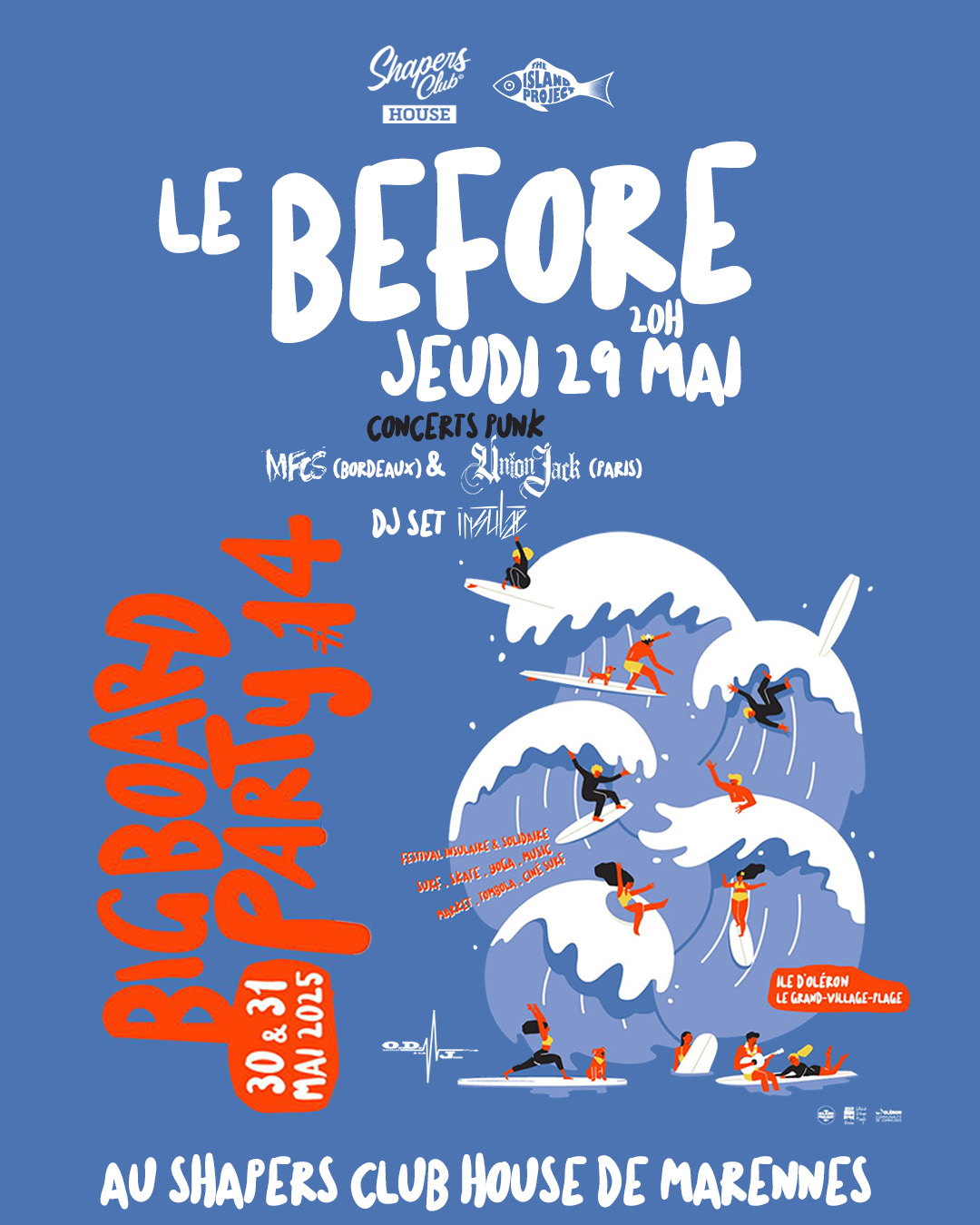 Big Board Party 2025 : testez nos planches + warm-up punk au Shapers Club