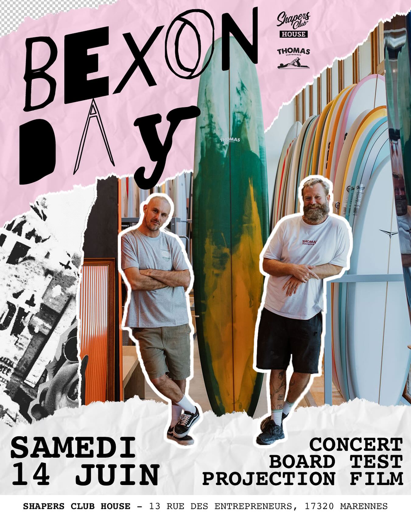 BEXON DAY – 14 & 15 juin au Shapers Club et sur l’île d’Oléron