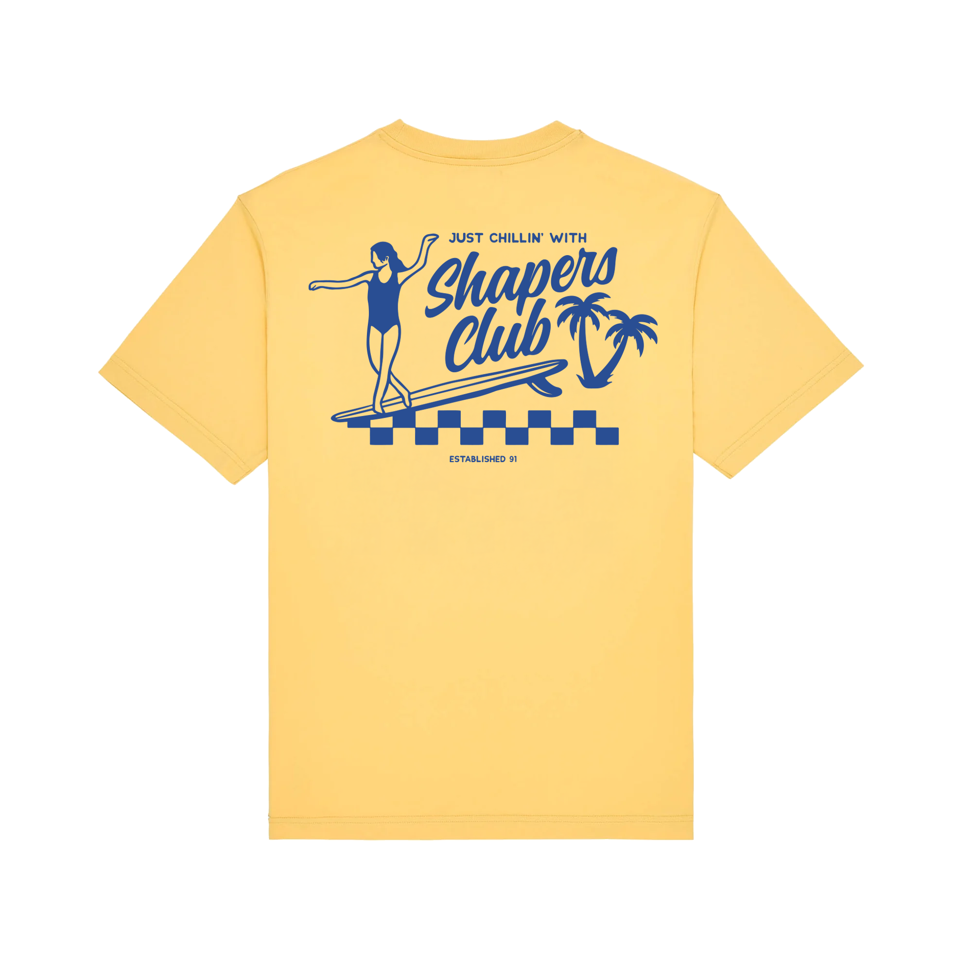 Shapers Club - T-shirt manches courtes - Just Chillin' jaune - galerie