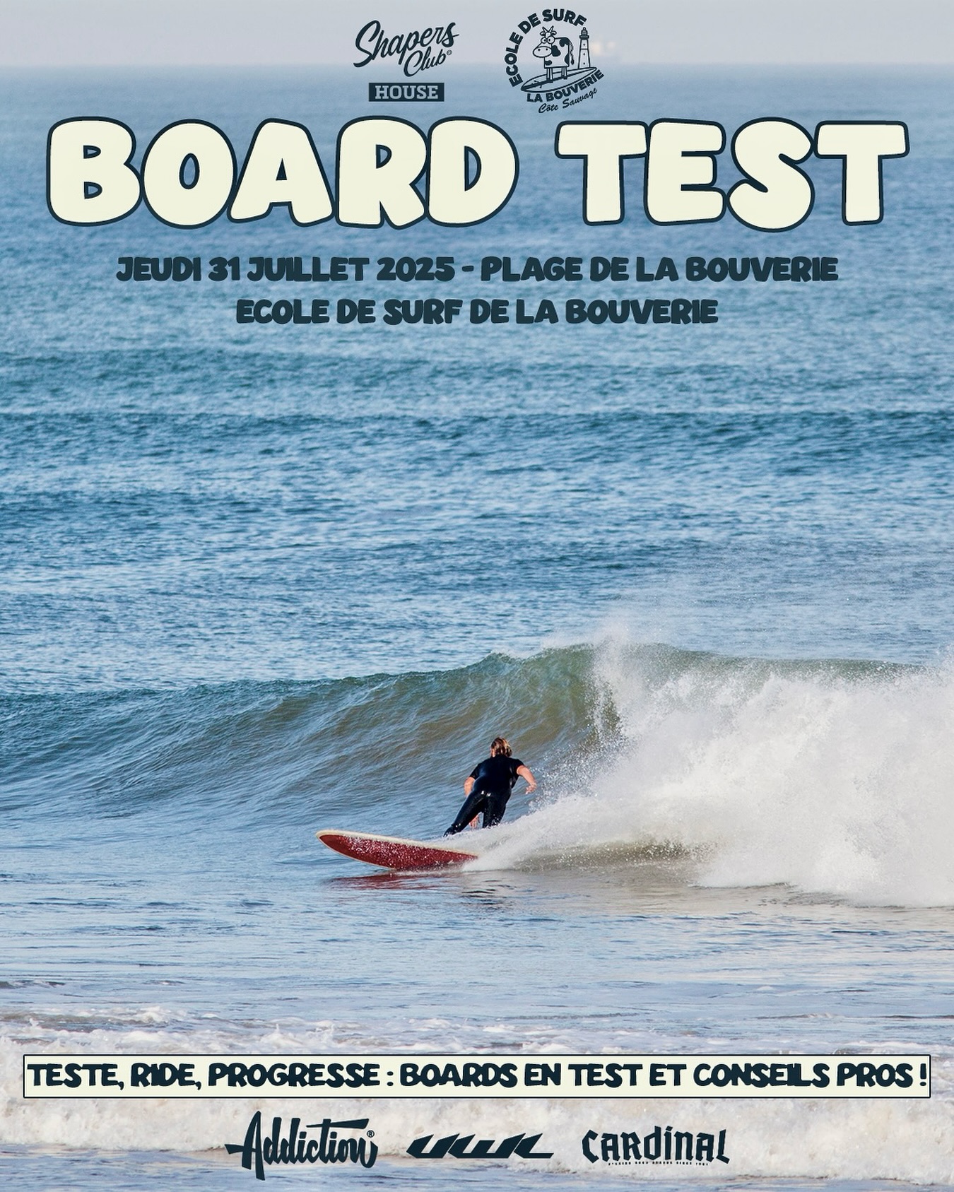 BOARD TEST EXCEPTIONNEL À LA BOUVERIE – JEUDI 31 JUILLET 2025