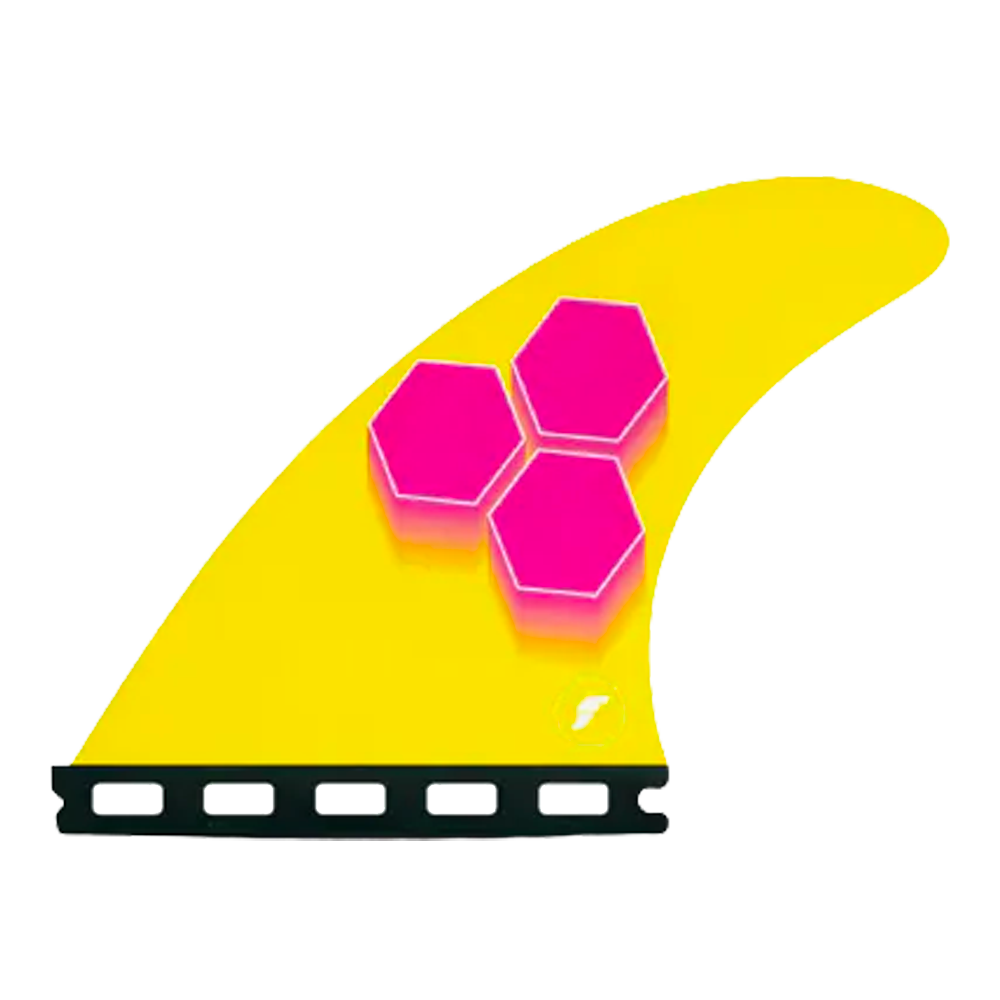 Pinne Futures Thruster - FAM3 Al Merrick RTM HEX - Rosa / Giallo - Piccolo - Gallery